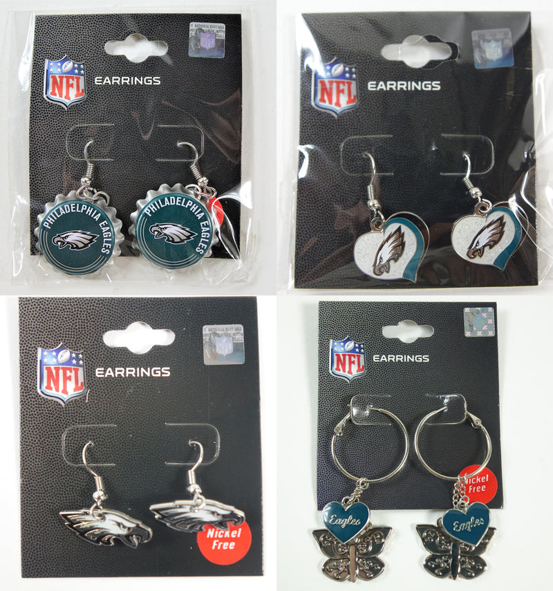 NFL Philadelphia Eagles Philadelphia Eagles Earrings (4 Pack) - Various Styles