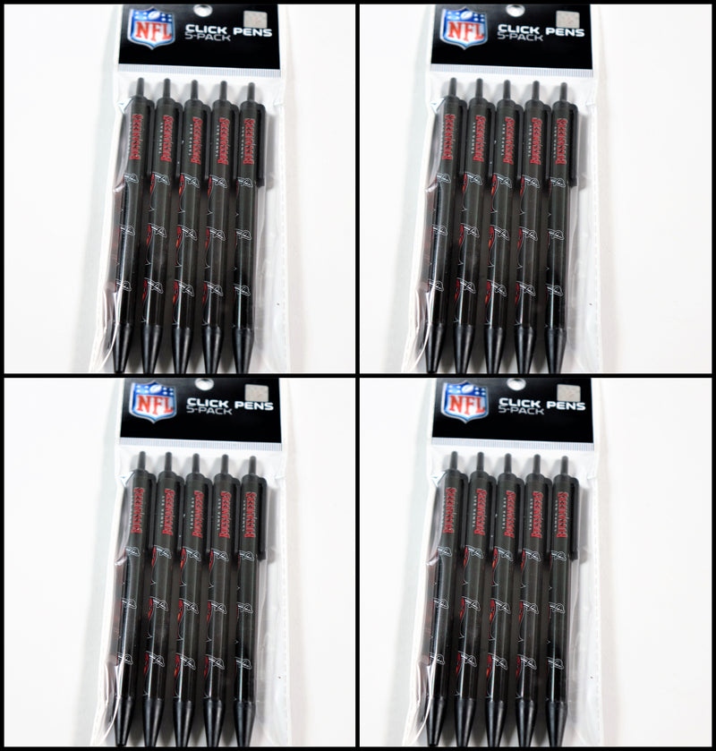 NFL Tampa Bay Buccaneers Click Pens - 4 Packs of 5 Pens (20 Pens Total)