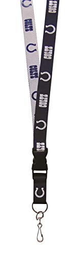 NFL Indianapolis Colts Two Tone Lanyard, Royal Blue/White, One Size