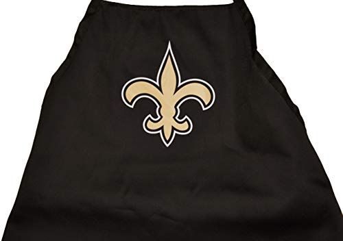 unisex-adult Apron and Chef Hat Set NFL One Size, New Orleans Saints Black