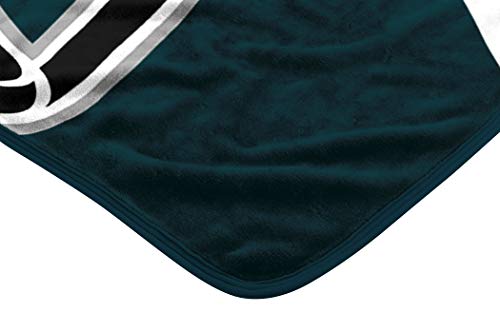 NFL Philadelphia Eagles Raschel Throw Blanket, 60" x 80", Slant