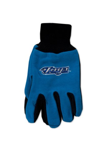 MLB Toronto Blue Jays Two-Tone Gloves, Blue/Black Small