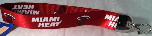 NBA New Orleans Pelicans Miami Heat Wristlet Lanyard, Red, One Size