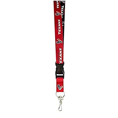 NFL Houston Texans Two-Tone Lanyard, Red/Navy, One Size