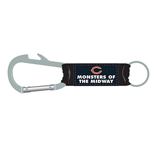 NFL Chicago Bears Monsters Of The Midway Carabiner Keychain w/ Bottle O One Size