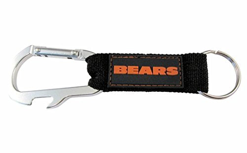 NFL Chicago Bears Carabineer Keychain, Navy, One Size