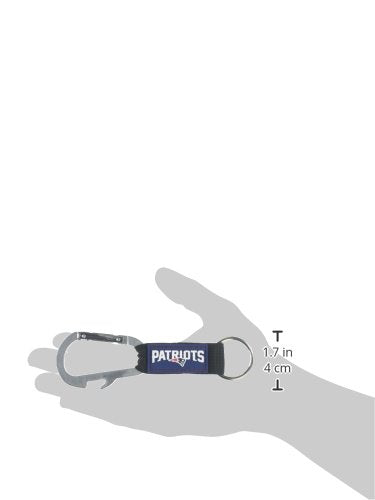 NFL New England Patriots Carabineer Key Chain, Navy, One Size