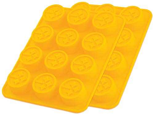 Game Day Set - FanPans NFL Pittsburgh Steelers - Silicone Ice Cube Trays 2 Pack