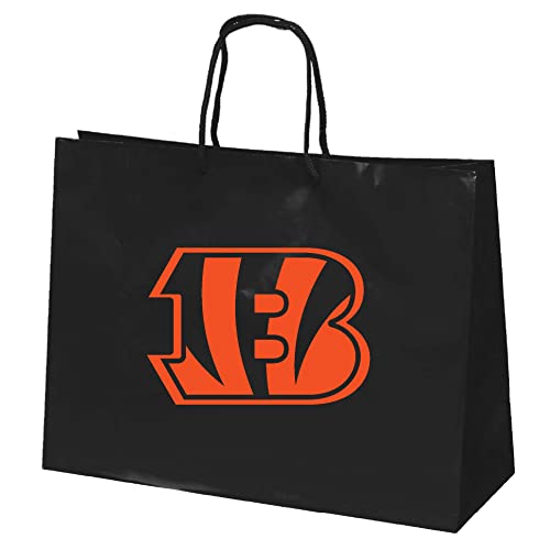 NFL Cincinnati Bengals Gift Bag Luxe Black, Team Color