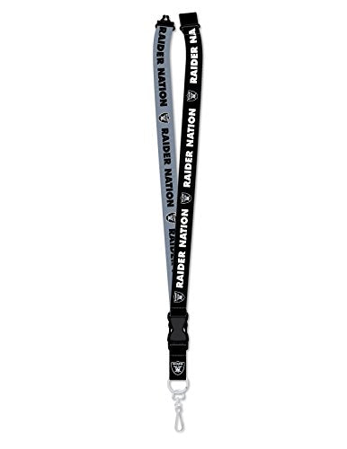 NFL Las Vegas Raiders Unisex LANYARDS, Back, One Size