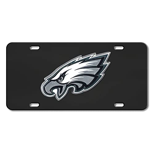 FANMATS NFL Philadelphia Eagles 3D Black Die Cast License Plate 12"x6"