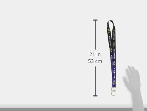 NFL Baltimore Ravens Ombre Lanyard, Black/Purple, Onse Size 0