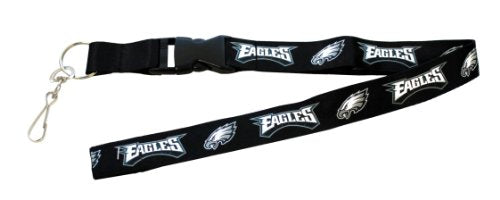 NFL Philadelphia Eagles Lanyard, Black