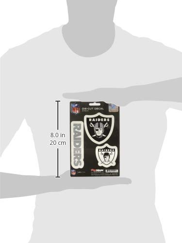 NFL Oakland Raiders Team Decal, 3-Pack , Black