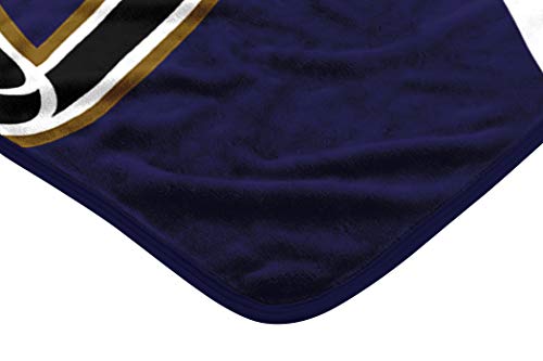 NFL Baltimore Ravens Raschel Throw Blanket, 60" x 80", Slant