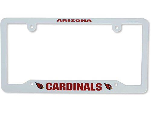 NFL Arizona Cardinals Plastic License Plate Frame Team Color, 6 x 12.25-"