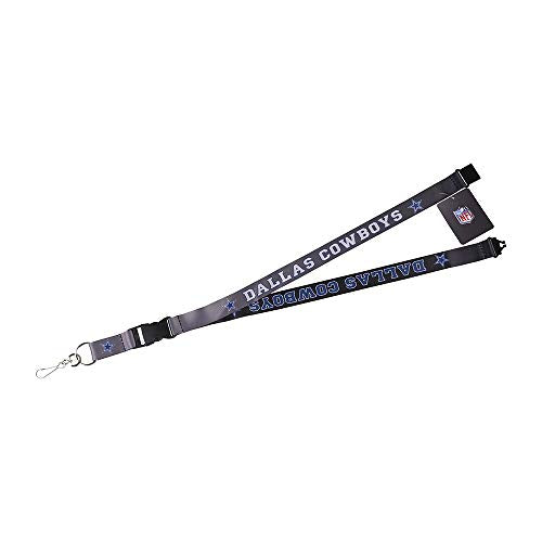 NFL Dallas Cowboys Unisex Dallas Cowboys Lanyard Reverse Pop C, Black Small S S