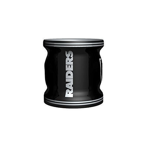 Logo Brands NFL Oakland Raiders Sculpted Mini Mug, Size 2.5, Black