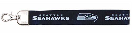 NFL Seattle Seahawks Wristlet Lanyard, Navy, One Size