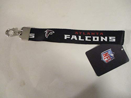 NFL Atlanta Falcons Black Wristlet Keychain