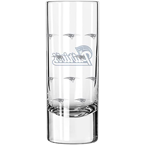 logobrands NFL New England Patriots 2.5oz. Satin-Etched Tall Shot Glass One Size