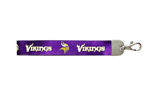 NFL Minnesota Vikings Wristlet Lanyard, Purple, One Size