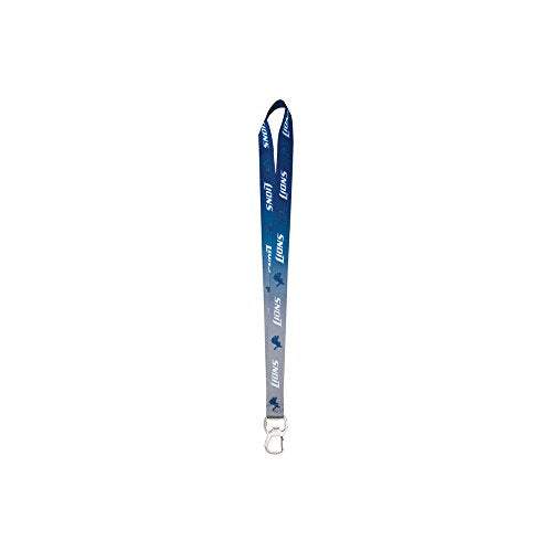 NFL Detroit Lions Ombre Lanyard, Silver/Blue, Onse Size 0