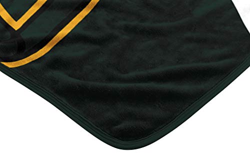 NFL Green Bay Packers Raschel Throw Blanket, 60" x 80", Slant