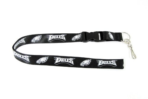 NFL Philadelphia Eagles Lanyard, Blackout Large L L