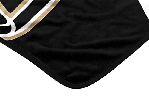 NFL New Orleans Saints Raschel Throw Blanket, 60" x 80", Slant