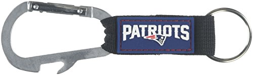 NFL New England Patriots Carabineer Key Chain, Navy, One Size