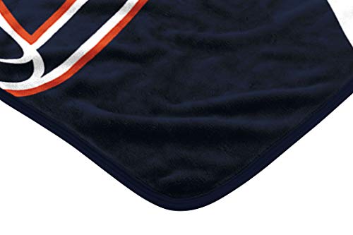 NFL Denver Broncos Raschel Throw Blanket, 60" x 80", Slant