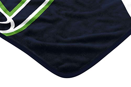 NFL Seattle Seahawks Raschel Throw Blanket, 60" x 80", Slant