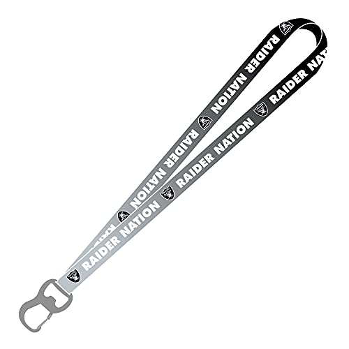 NFL Oakland Raiders Oakland Raiders Raider Nation Ombre Lanyard n, Black, Smal S