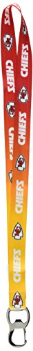 NFL Kansas City Chiefs Ombre Lanyard, Red/Gold, Onse Size 0