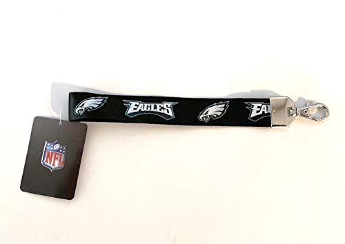 NFL Philadelphia Eagles Black Wristlet Lanyard