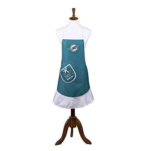 Hostess NFL Miami Dolphins Hostess Apron, one size, Turquiose