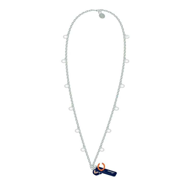 NFL Chicago Bears Necklace Frosted Bead