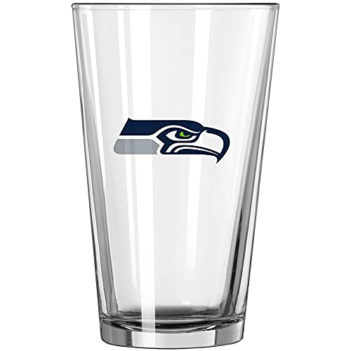 logobrands NFL Seattle Seahawks 16oz. Logo Pint Glass One Size