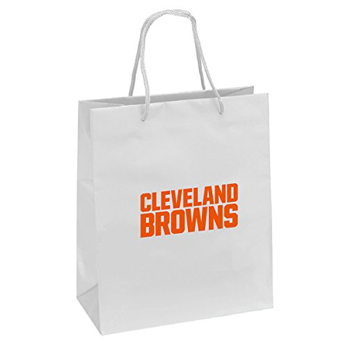 NFL Cleveland Browns Gift Bag, White/Brown, One Size