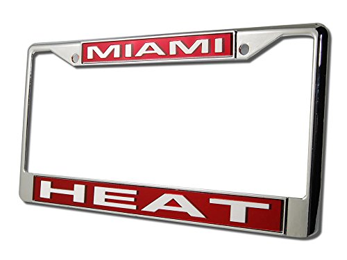 NBA Rico Miami Heat Team Laser Chrome License Plate Frame