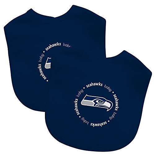 Baby Bibs 2 Pack - NFL Seattle Seahawks   One Size