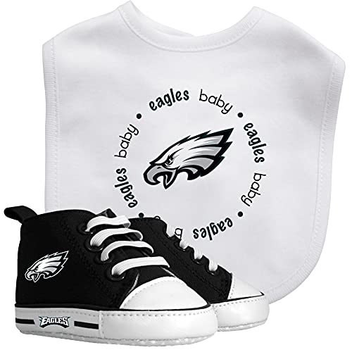 NFL Philadelphia Eagles Gift Set, 2-Piece Set (Bib & Pre-Walkers)