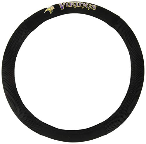 NFL Minnesota Vikings Poly-Suede Steerin Fits most standard size steering wheels