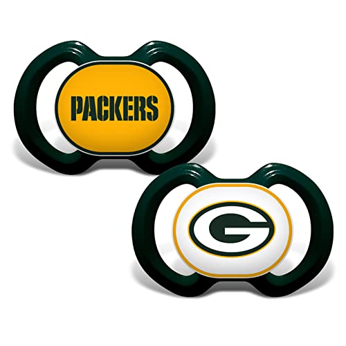 NFL Green Bay Packers, Orthodontic Pacifiers - 2 PACK One Size