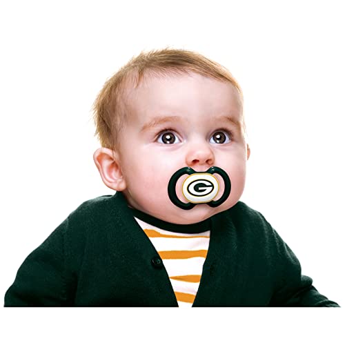 NFL Green Bay Packers, Orthodontic Pacifiers - 2 PACK One Size