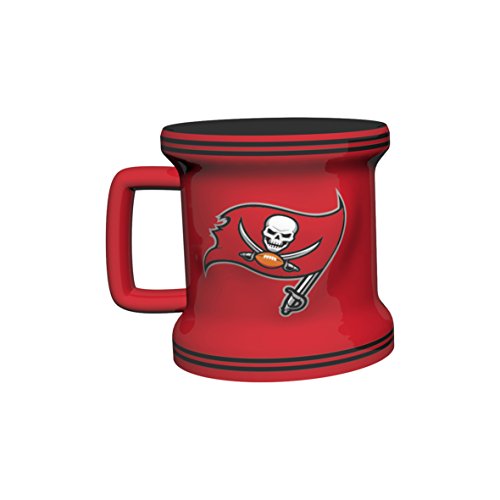 Logo Brands NFL Tampa Bay Buccaneers Sculpted Mini Mug, 2-ounce Size 2.5