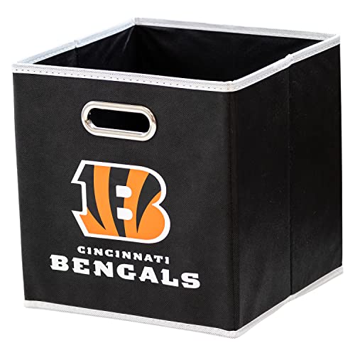 Franklin Sports NFL Cincinnati Bengals Collapsible Storage Bin 11"x10.5"x10.5"