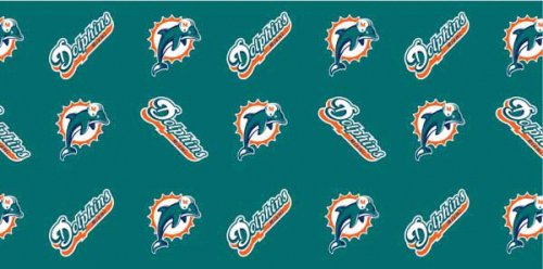 MIAMI DOLPHINS NFL GIFT WRAPPING PAPER 3 SHEETS (30 x 20)