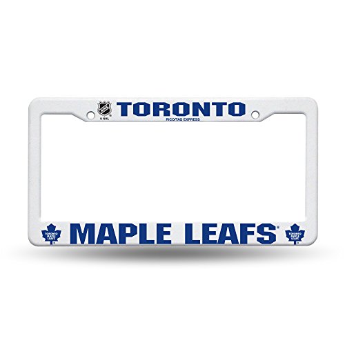 NHL Toronto Maple Leafs Plastic Plate Frame, White 12 x 6 x .25-Inch